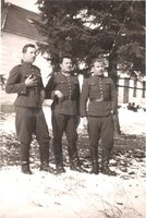 Adam Piróg z Plizgą i Soboniem, wrzesień 1939 r.  Przeszli z frontem południowym aż pod Lwów, skąd zostali internowani na Węgry
